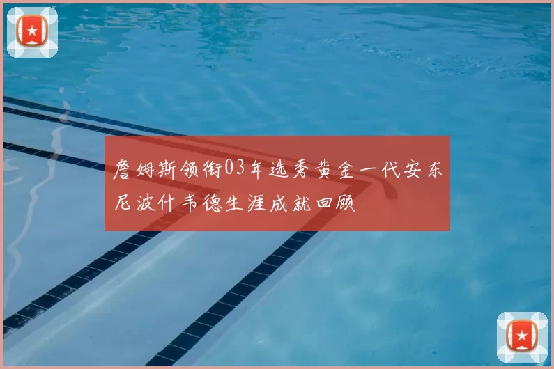 詹姆斯领衔03年选秀黄金一代安东尼波什韦德生涯成就回顾